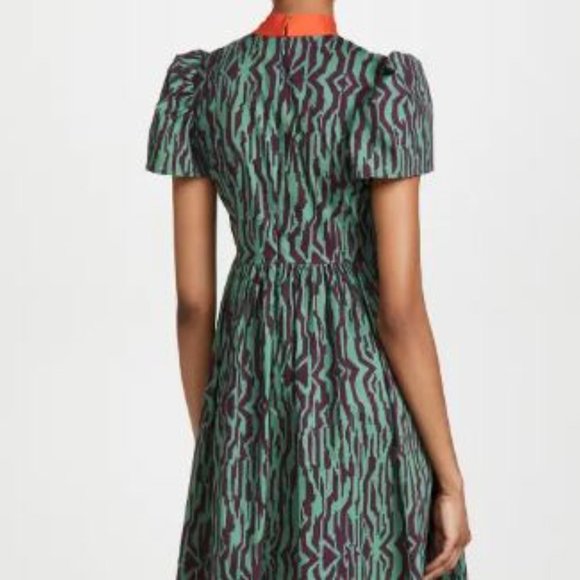 RHODE Green and Purple Patterned Dress - Picture 2 of 7